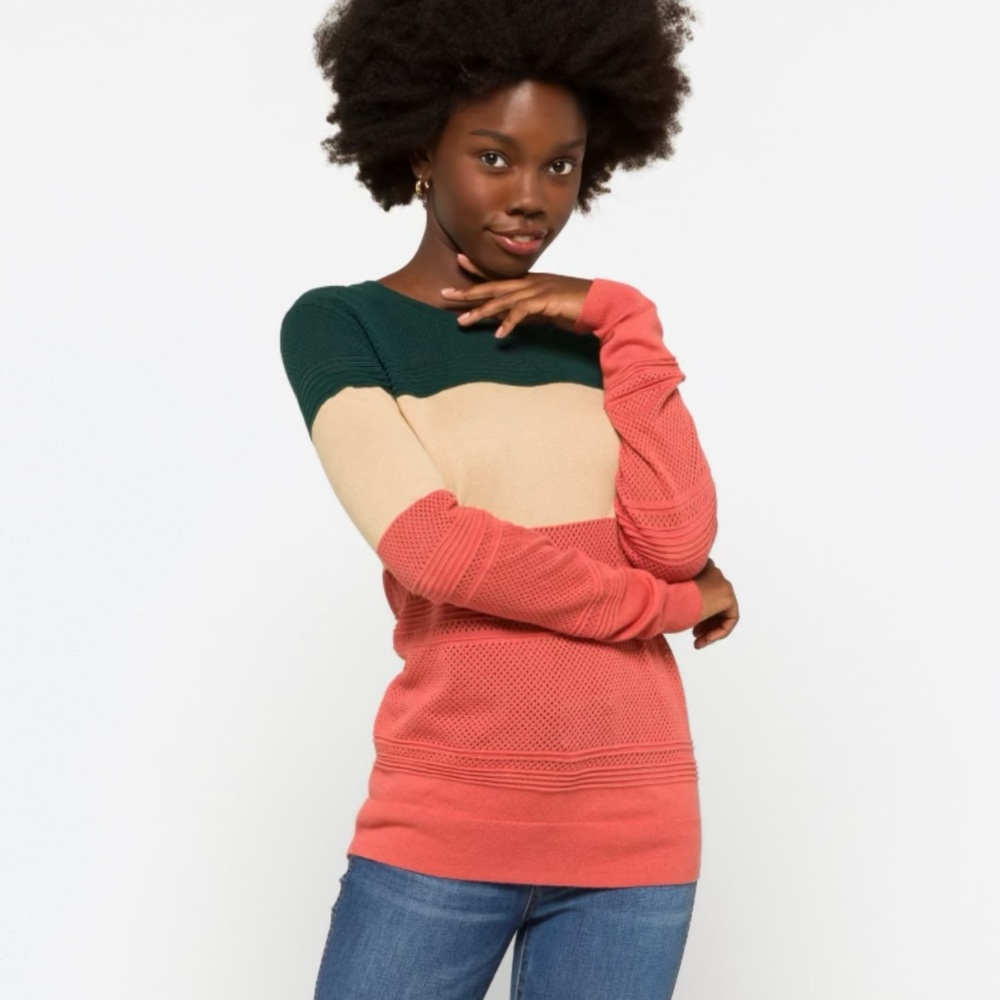 Market & Spruce Rowan Textured Cotton Blend Sweater